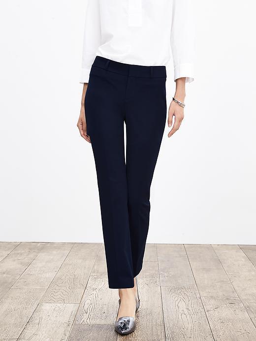 Banana Republic Womens Sloan Fit Slim Ankle Pant Size 0 Regular - True Navy