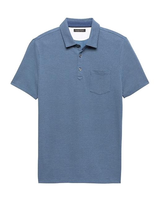 Banana Republic Mens Don';t-sweat-it Polo Shirt Carribean Blue Size L