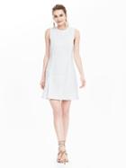 Banana Republic Womens Tweed Fit And Flare Dress Size 2 Petite - White