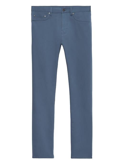 Banana Republic Mens Slim Traveler Pant Moonshadow Blue Size 31w