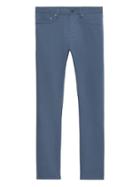 Banana Republic Mens Slim Traveler Pant Moonshadow Blue Size 31w