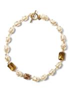 Banana Republic Womens Embellished Pearl Necklace Pearl Size One Size