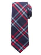 Banana Republic Mens Plaid Cotton Tie Size One Size - Red