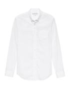 Banana Republic Mens Grant Slim-fit Luxe Poplin Shirt White Size M