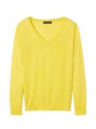 Banana Republic Womens Machine-washable Merino Vee Sweater Yellow Size Xl