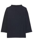 Banana Republic Womens Metallic Mock-neck Top Navy Blue & Copper Size Xxs
