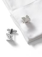Banana Republic Mens Giles & Brother   Pyramid Cufflinks Silver Size One Size