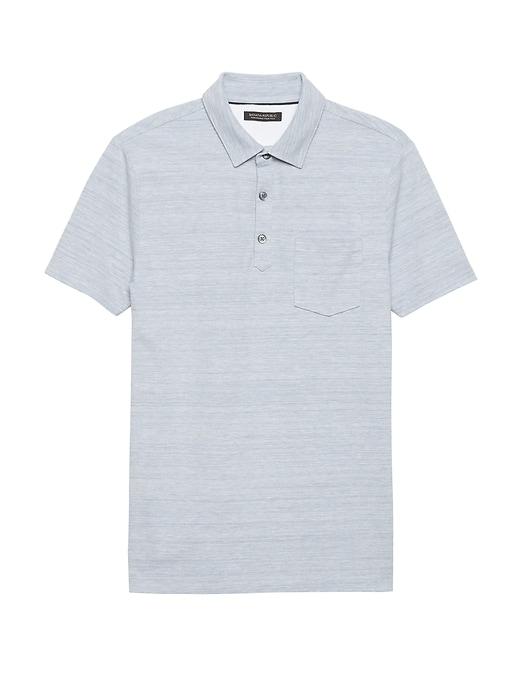 Banana Republic Mens Don';t-sweat-it Polo Shirt Light Blue Shadow Size M