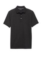Banana Republic Mens Slim Luxury-touch Dot Polo Shirt Black Size Xxl