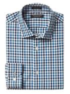 Banana Republic Mens Camden Fit Supima Cotton Check Shirt - Navy Star