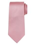 Banana Republic Mens Oxford Silk Nanotex Tie Pink Sundown Size One Size