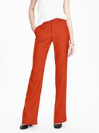 Banana Republic Basketweave Flare Pant Size 0 Petite - Orange Lava