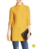 Banana Republic Factory Textured Mock Neck Sweater Size L - Gelded Gold