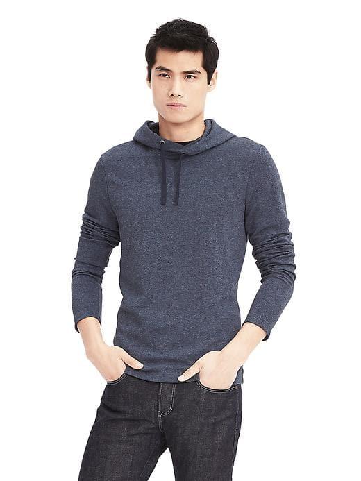 Banana Republic Mens Cotton Modal Lightweight Sweatshirt - Navy