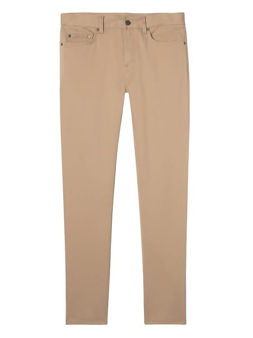 Banana Republic Mens Slim Traveler Pant Khaki Size 36w