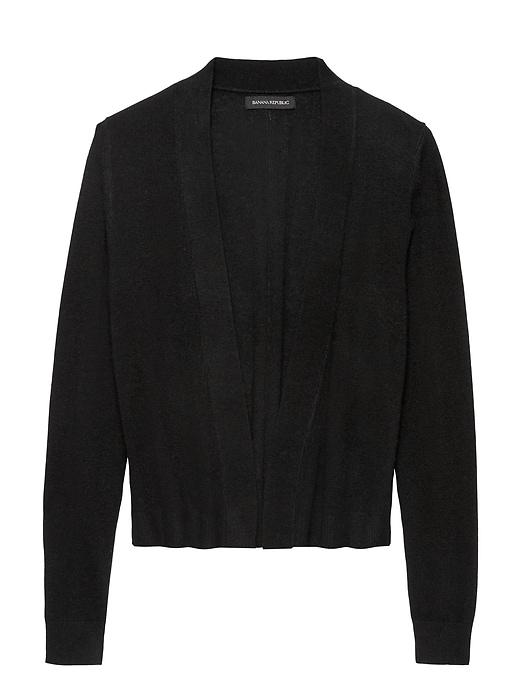 Banana Republic Womens Cropped Cardigan Sweater Black Size S