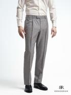 Banana Republic Standard Monogram Gray Stripe Wool Blend Suit Trouser - Gray
