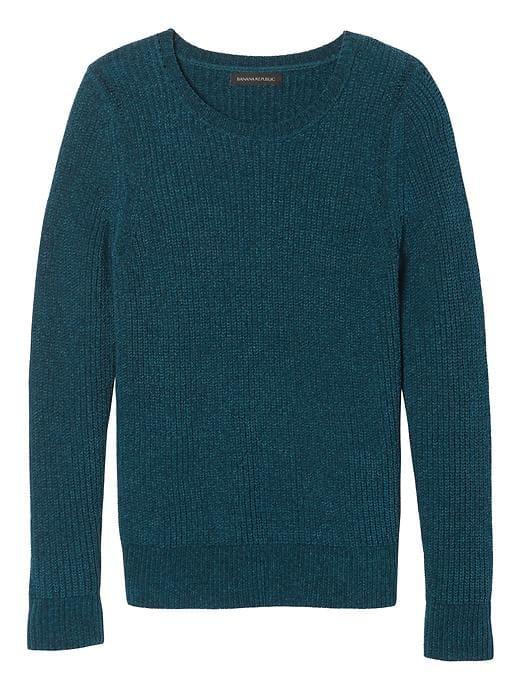 Banana Republic Womens Chenille Pullover - Sapphire Blue