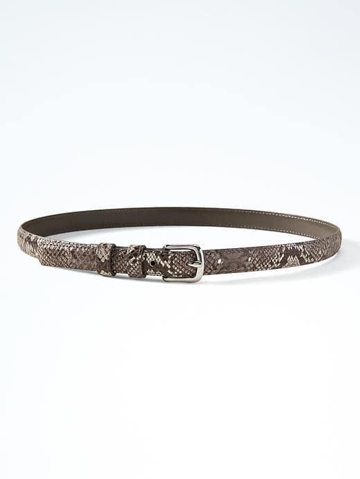 Banana Republic Snake Trouser Belt - Natural Multi