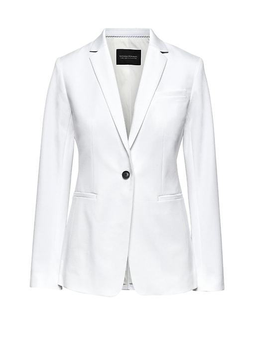 Banana Republic Petite Long And Lean-fit Washable Blazer