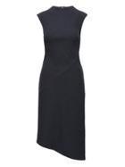 Banana Republic Womens Boucl Mock-neck Sheath Dress Navy Size 4