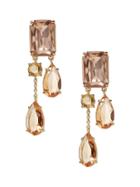 Banana Republic Womens Blush Gemstone Statement Earring Gold Size One Size