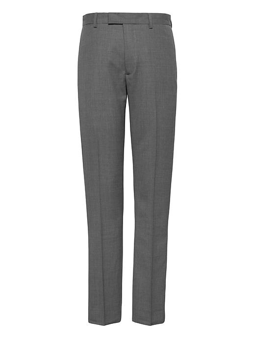 Banana Republic Mens Athletic Tapered Smart-weight Performance Wool Blend Solid Suit Pant Charcoal Size 28w