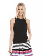 Banana Republic Womens Cutaway Tank Size 0 - Black