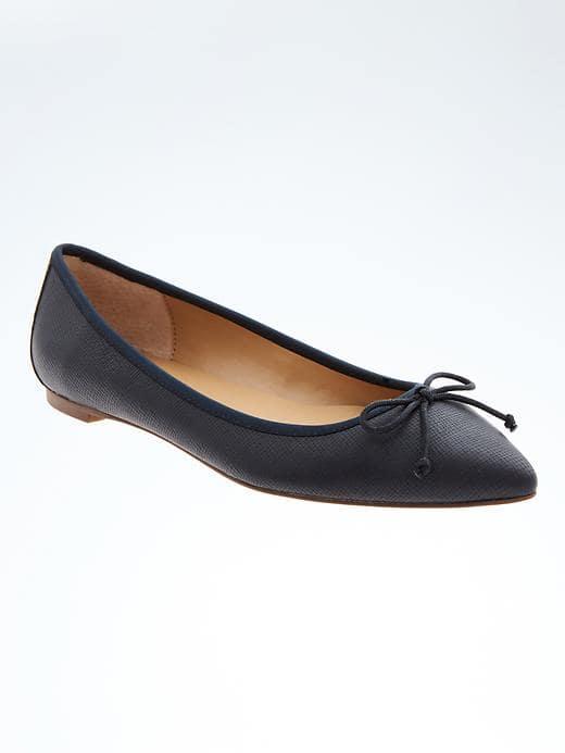 Banana Republic Pointed Toe Flat - Navy