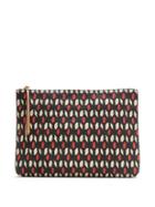 Banana Republic Large Ikat Zip Pouch Size One Size - Black Print