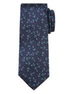 Banana Republic Mens Anchor Print Silk Nanotex Tie Turquoise Size One Size