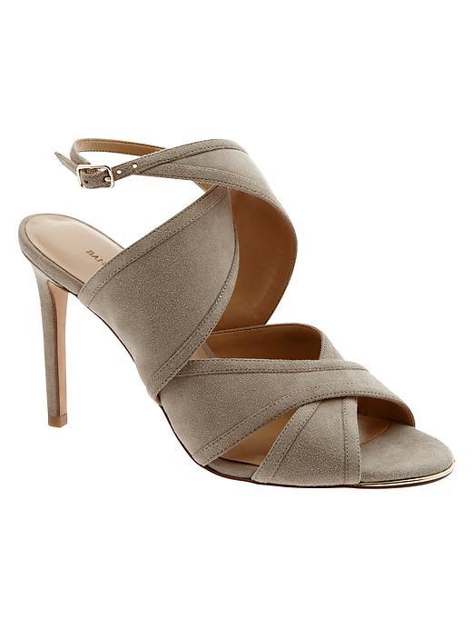 Banana Republic Jacee Suede Heel Size 10 - Greige