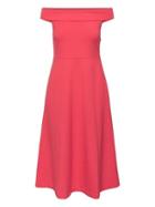 Banana Republic Womens Ponte Off-the-shoulder Dress Sea Coral Size 0