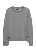 Banana Republic Womens French Terry Tie-side Sweatshirt Heather Gray Size Xs