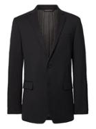 Banana Republic Mens Slim Solid Italian Wool Suit Jacket Black Size 46