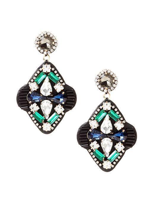 Banana Republic Embroidered Drop Earring - Multi