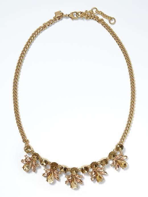 Banana Republic Brilliant Gems Necklace - Pink