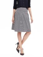 Banana Republic Womens Mixed Stripe Skirt Size 0 Petite - Micro Stripe
