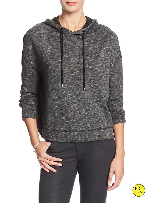 Banana Republic Womens Factory Open Back Pullover Hoodie Size L - Grey Combo
