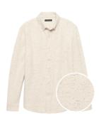 Banana Republic Mens Japan Online Exclusive Heritage Donegal Shirt Jacket Natural Canvas Off-white Size S