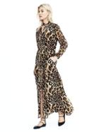 Banana Republic Womens Leopard Maxi Dress - Brown/midnight