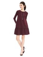 Banana Republic Womens Drop Waist Ponte Dress Size 0 - Black Rose