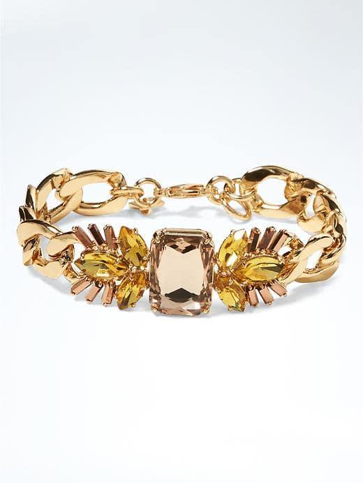 Banana Republic Sunset Stone Bracelet - Yellow