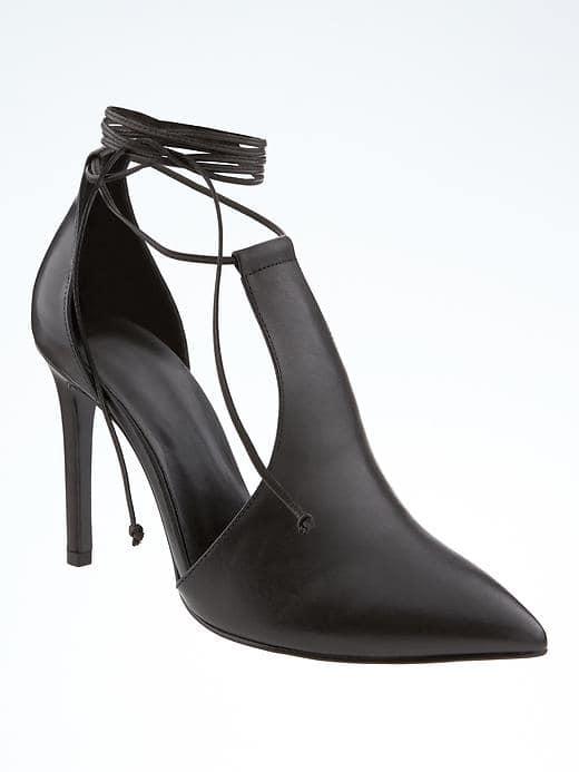 Banana Republic Deanna Lace Up Pump - Black