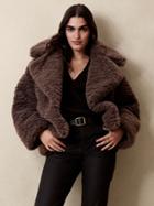 Cropped Sherpa Coat