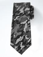 Banana Republic Mens Camo Printnanotex Tie Gray Camo Size One Size
