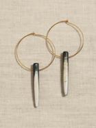 Horn Quill Hoop Earrings | Aureus + Argent
