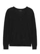 Banana Republic Womens Machine-washable Merino Wool Solid V-neck Sweater Black Size Xxs