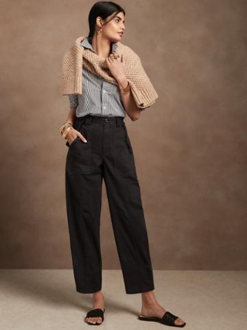 The Petite Barrel Pant