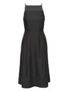 Banana Republic Womens Strappy Fit-and-flare Dress Black Size 14